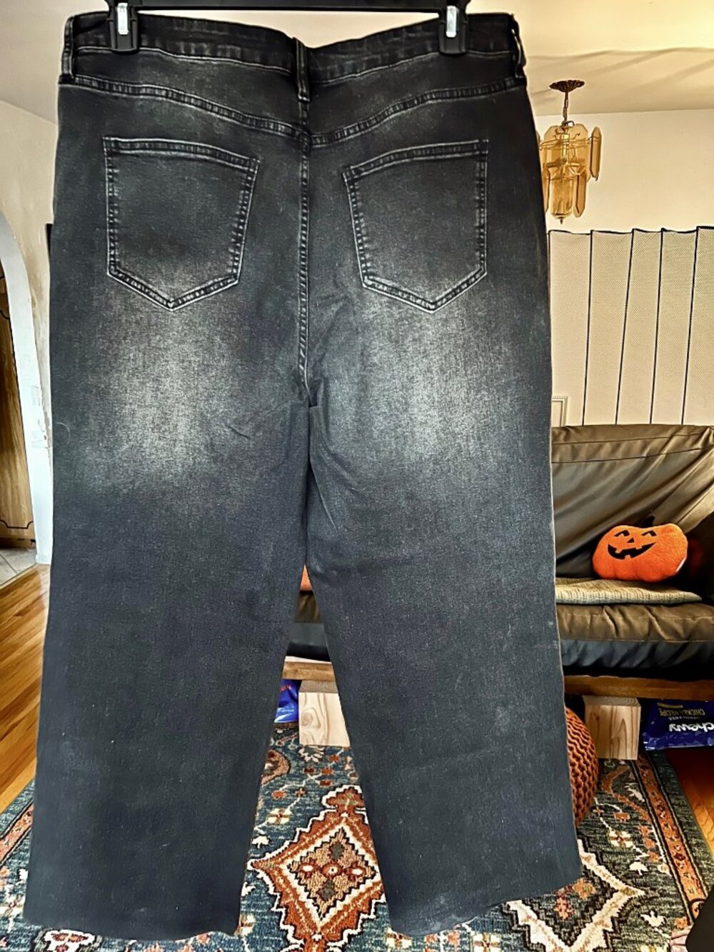 FASHION NOVA Not So Average Stretch Embellished Straight Leg Black JEANS Sz. 16 - Picture 13 of 13
